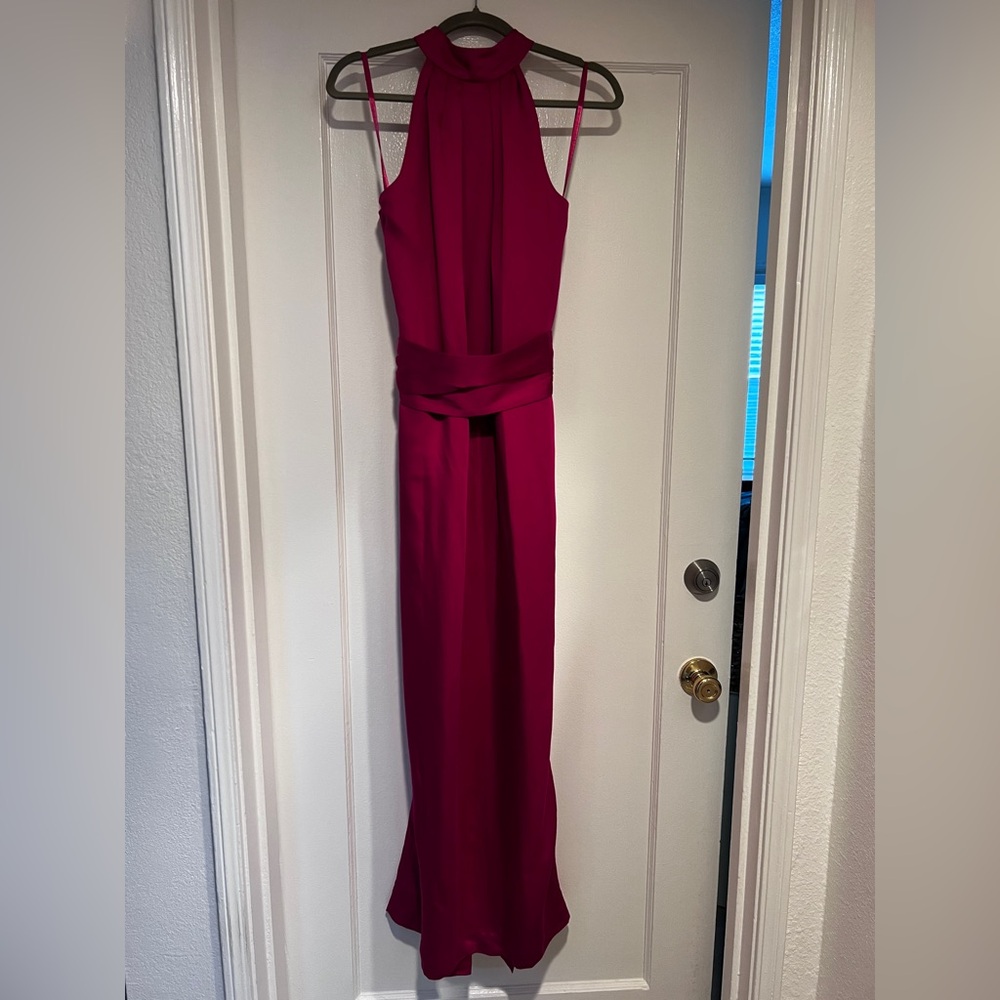Vintage French Connection Fuchsia Maxi Dress